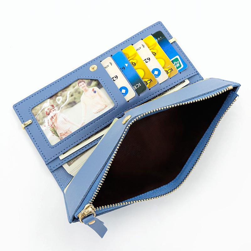 Women's Fashion Frosted Leather Wallet - Large Capacity Card Holder & Coin Purse