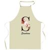 Tablier De Cuisine - Sandrine Lettre - Impression Bretonne - Coton Résistant - Lavable 40°C