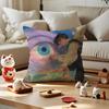 Angel Digital Art Cool Cushion Cover Anti-Dustmite Pillowcase Invisible Zipper Silky Short Plush Sofa Cushion Cover