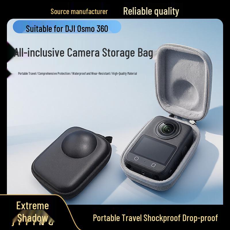 DJI Osmo 360 Panoramic Sports Camera Mini Storage Bag: Portable, Anti-Fall, Dustproof, Shock-Absorbing