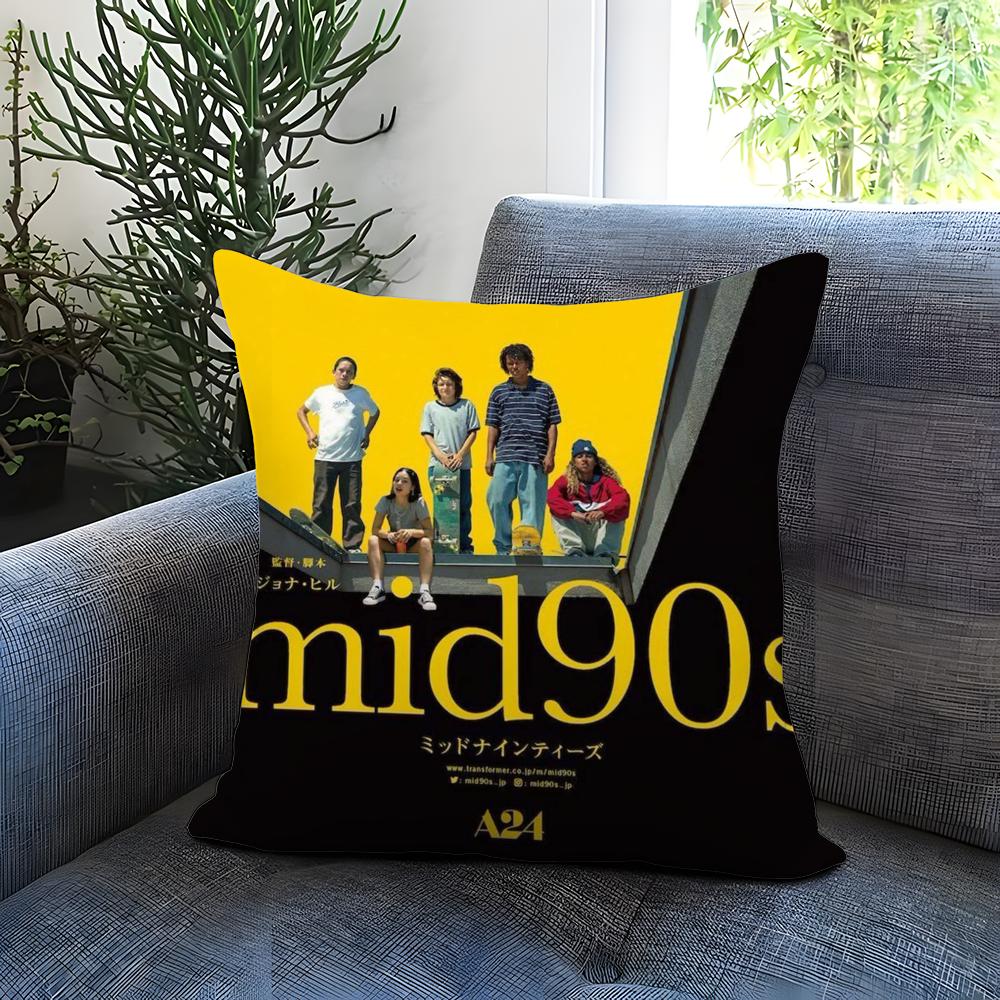Movie M-Mid 90s Cushion Cover Comfortable Reversible Pillow Cover Ideal for Car Sofa Bedroom & Beyond