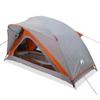 Tente de camping - VIDAXL - 1 personne - Imperméable - Gris et orange - Légère et portable