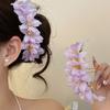 Süße chinesische rote Blume Haarnadel Super Fee Hochzeit Traditionelles Haaraccessoire Vintage Braut-Haarschmuck für Bräute