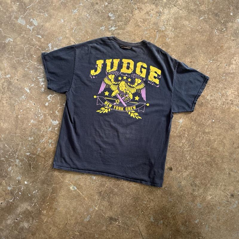 

Vintage Judge New York Crew Hardcore Black T Shirt XL 5XL різнокольоровий
