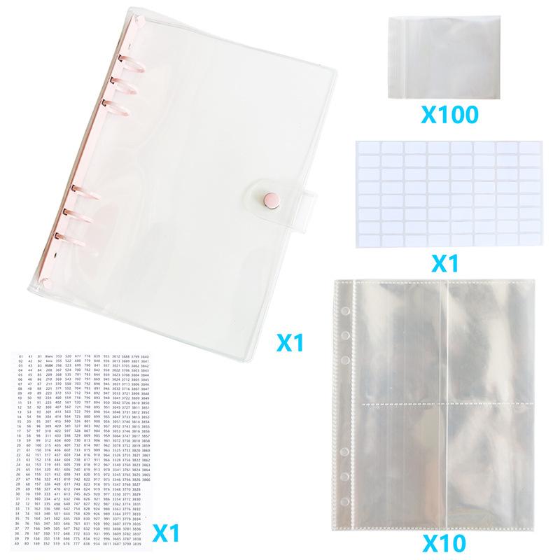 Diamond Painting Storage Album & Tool Kit: DMC447 Color Number Stickers, Self-Sealing Bags