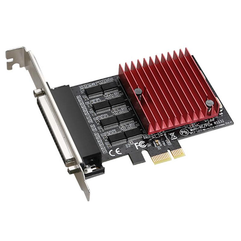 

TXB121 For Desktop Computer PCIE 1x to 8x RS232 Serial Port Expansion Card As Shown A