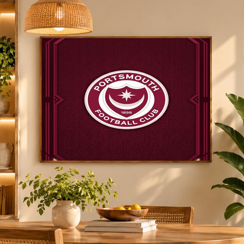 5D Diamond Painting Portsmouth FC DIY Full Drill Diamond Art Kit Home Decoration