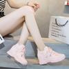 Fashion 6cm Air Mesh Sock Knitted Platform Wedge Flats Spring Hollow Chunky Sneaker Breathable Comfy Women Sandals Slides Summer Shoes