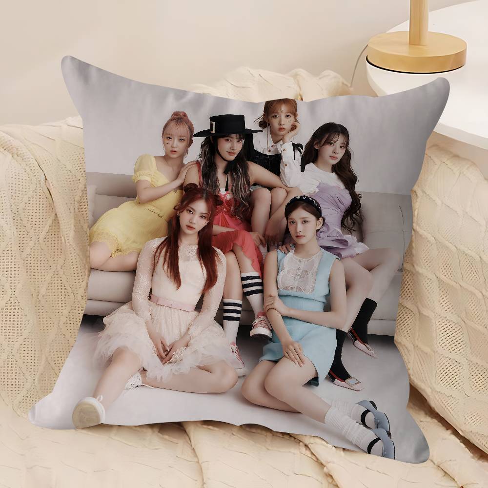 Kpop S-STAYC Cushion Cover Pillowcase Upholstery Sofa Throw Pillow Home Decor Pillowcas