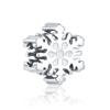 New copper Sparkling Snowflake Pendant Dangle Charm Bead Compatible With Authentic Bracelets Do It Yourself Jewellery Women Gift