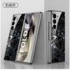 Galaxy Z Fold6 Hülle Galvanisierte Glasrückseite Hartschalen-Schutzhülle Damen Anti-Drop Faltbares Telefon