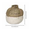 Textured HandcraftedStyle Vase Rustic Round WabiRustic Elegance for Hospitality Areas,