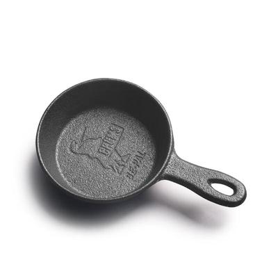 Modèle de poêle à frire miniature en fonte Zhishi, 8,5 cm (Lot de 2)