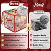 Christmas Ornament Storage Box with Dividers 64 Ball Capacity Zippered Container for Holiday Decor Home Garage Closet Organizer