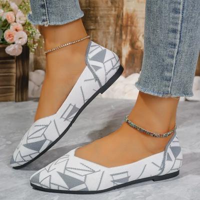 Sapatos femininos 2024 promoção One Kick femininos flats outono bico fino cores misturadas solado solft leve casual confortável sapatos baixos