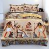Mysterious Ancient Egyptian Pharaoh Pattern Print Quilt Cover Retro Exotic Style Bedding Cover Luxury Home Textiles Duvet Cover