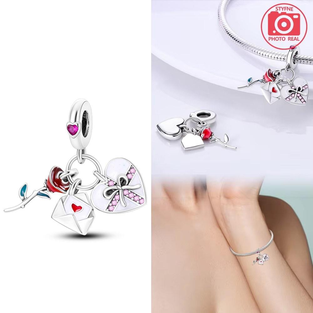 Love Ferris Wheel Pendant Copper Plated Fit Charms Copper Plated Original Bracelet For Jewelry Making