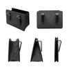 Foldable Auto Storage Bag Leather Organizer with 30 Trash Bags Mini Trash Can for Seat Back Door Console Car Interior