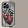 Heart Shaped Engine Phone Case For Iphone 17 Air 15 Pro 14 Plus 16 Pro Max 12 13 Mini 11 16E X XS Cover Cute Fundas