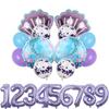 Mermaid Balloon Set Children'S 32-Inch Purple Digital Shell Children'S Birthday Party Arrangement