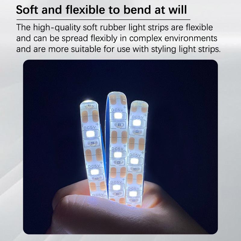 

Для Bambu Lab Light P1P P1S X1C светодиодные полосы света комплект светодиодных ламп 5 В 150 см Ip44 лампа освещения супер яркая для Bambulab 1.5m