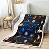 Counting Numbers Educational Blanket Soft Sherpa Throw Learning Tool for Kids Math Practice Bedroom Nursery Decor