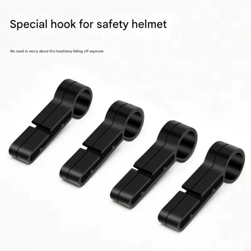 20Pcs Headlamp Clip Hook Hard Hat Light Clip for Rapid Attachment On Safety Helmets Offering Antislip