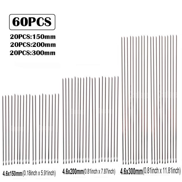 10 20 100 Pcs Stainless Steel Metal Cable Ties Exhaust Wrap Coated Locking Metal Zip-Exhaust Multifunctional Locking Cable Ties