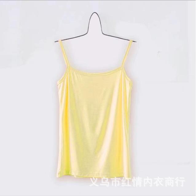

Modal sling vest women s spring and summer black and white slim-fitting base, sexy fashion and thin back one size fits all лимонно-жовтий колір