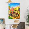 Spongebob Squarepants Wall Decor Tapestry Art For Pet Memorial Birthdaywedding Party Backdrop Family Gift