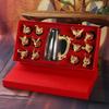 Twelve Zodiac Lead-Free Crystal Baijiu Cup Set