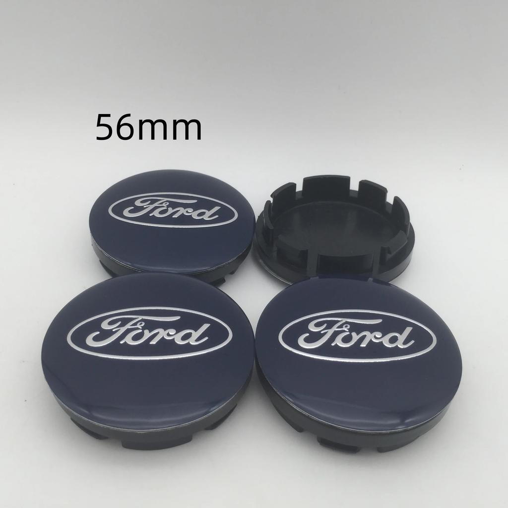 Autocollant Voiture Ford 4pcs 3D pour ford 56mm 60mm 68mm Emblème Voiture Cache-moyeu de roue Autocollant de cache Insigne styling auto Accesso