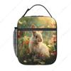 Insulated Lunch Box for Women Men, Cute Bunny Lunch Box Reusable Portable Lunch Bag Cooler Tote Waterproof Lunch Container