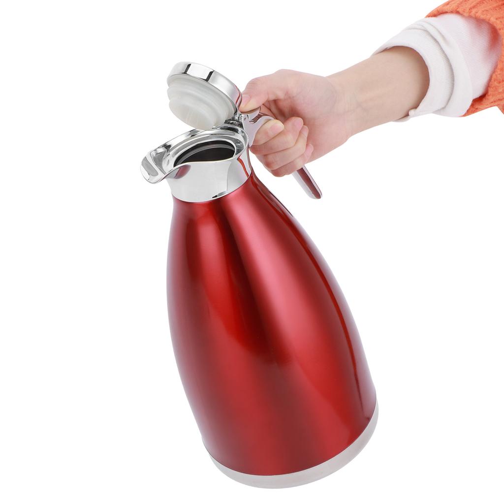2L Vacuum Jug Bottle Stainless Steel Thermal Kettle Tea Pot Household Double Wall Insulated JugFlat