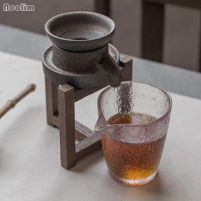 Purpurowa glina Smak Kamienny młynek do herbaty Ceramiczne ręcznie robione filtry do przypraw Retro Teahouse Tools