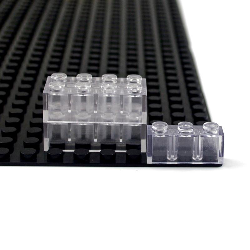 DIY Bausteine blau Transparent Weiß Dicken Ziegel Modell klassische groß teile Kompatibel Alle Marken Spielzeug für