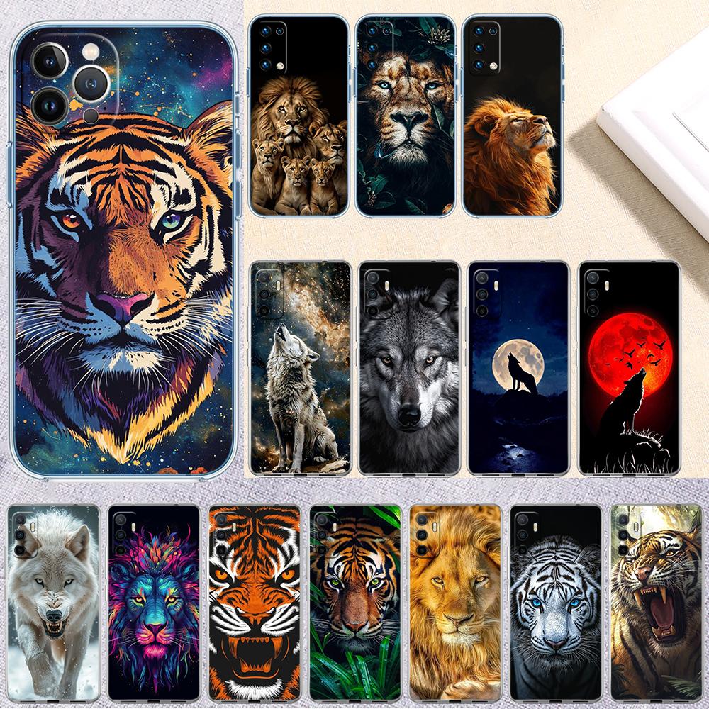Wolf Tiger lion Transparent Phone Case for LG K22 K30 K40 K40S K41 K42 K50 K50S K51 K51S K52 K61 K62 K71 K92 Q61