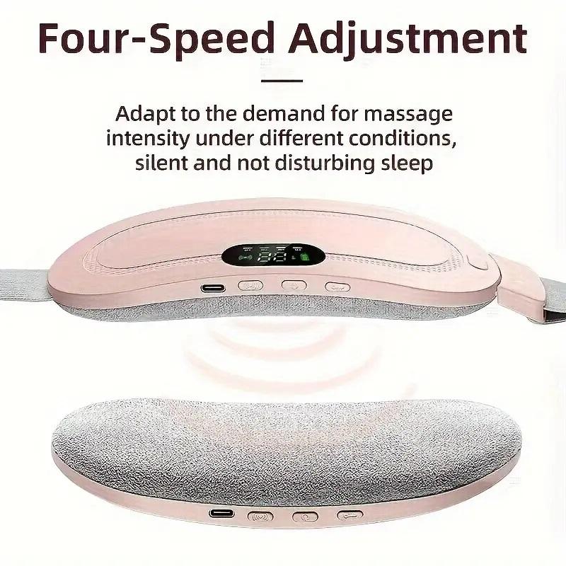 USB Charging Portable Menstrual Abdominal and Waist Heating Massage Pad, Warm Waist and Abdomen Electric Heating Waist Belt