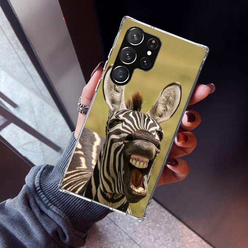 Funny Donkey Phone Case For Samsung Galaxy S23 S24 S25 Edge S26 Ultra S22 + S21 Plus S20 FE Cover Silicone Print Shell Galaxy S2