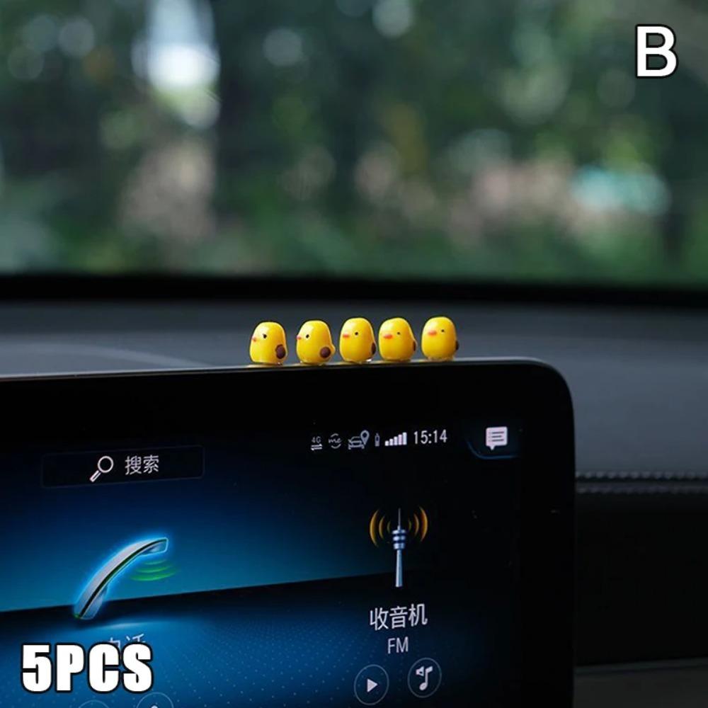 

Cute Mini Ducks Car Interior Decoration Auto Rearview Mirror Dashboard Ornaments For Woman Man Gift Car Accessories