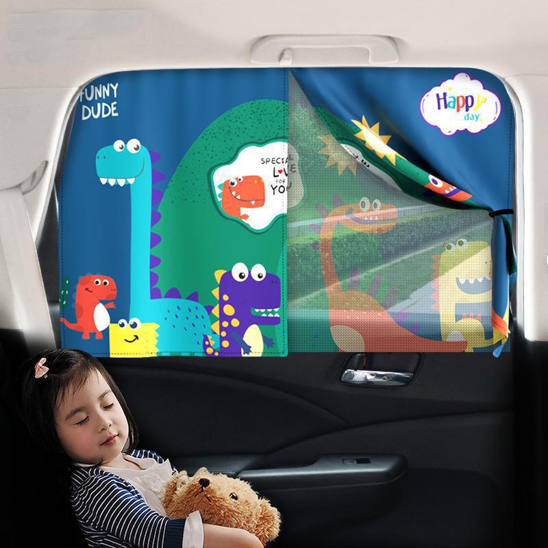 Magnetic Ret retractable car window sun shade