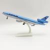 Maßstabsgetreues Flugzeug 20cm MD11 Koreanisches Flugzeug Diecast Legierung Metall Flugzeug Spielzeug MD-11 Flugzeug Spielzeug für Jungen mit Ständer Modell für Geschenk