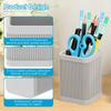 3Pcs Silicone Pencil Holder Square Office Desk Pen Holder Anti-fall Pen Brush Holder Decorative Desktop Organizer And Accessory