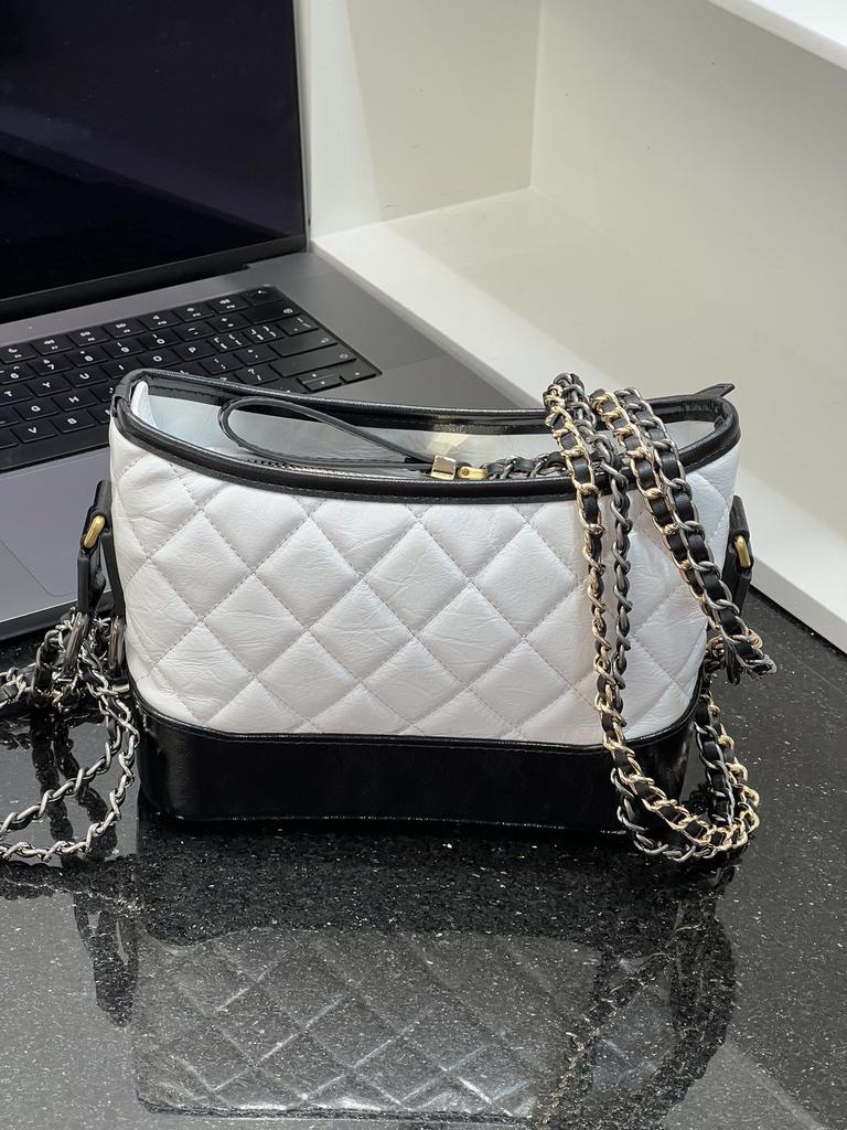 Torba crossbody Damski trend mody Styl małego zapachu Krata Podwójna torebka na łańcuszku na ramię Wszechstronna torba wędrowna Styl dojazdowy WeChat Business
