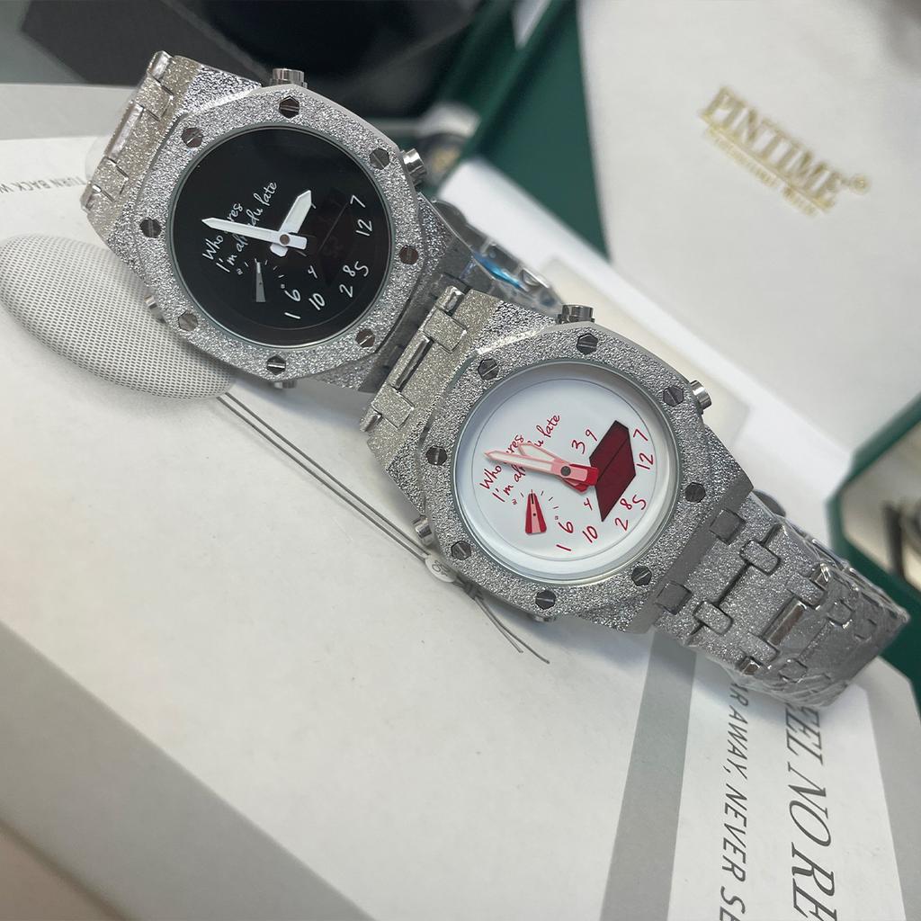 Men's Digital Analog Watch Dual Display Waterproof Luminous Multifunction Quartz Wristwatch
