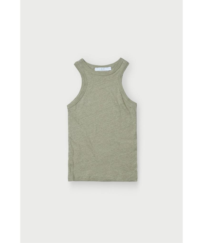 IROWOMEN Safrina Linen Halterneck Tank Top Iotfm26103Khx