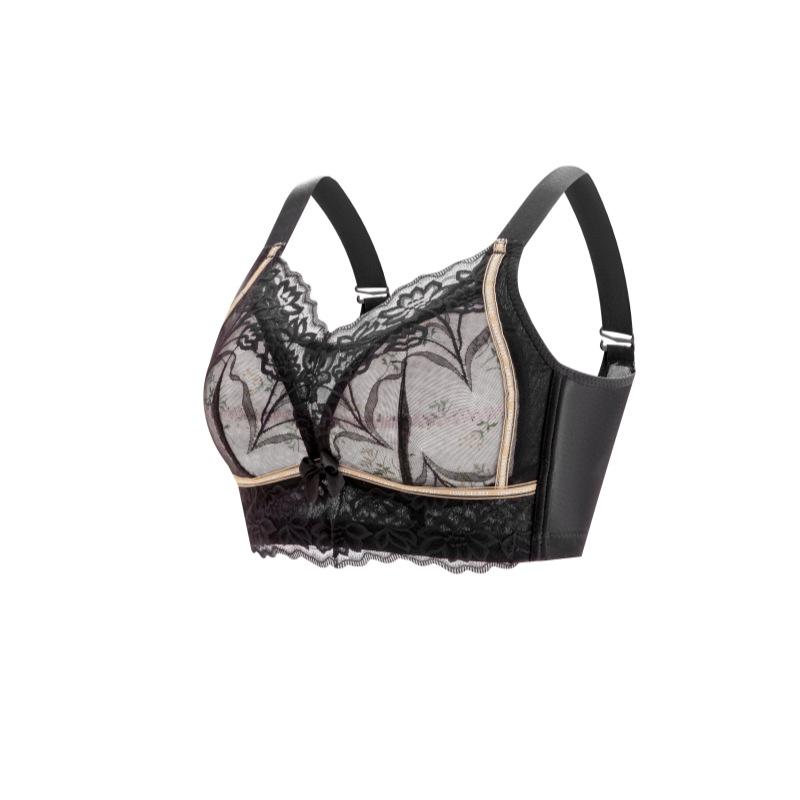 Full Cup Bra Women's Collection Accessory Breasts Gathered Bra Anti Sagging Bra Lace Strapless Bra Summer Thin Bra