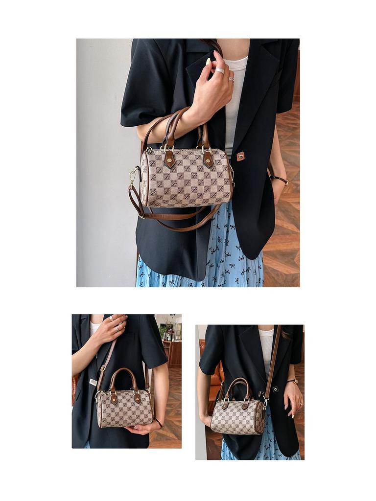 2025 Women's Classic Monogram Boston Pillow Bag - Versatile Fashion Handbag & Crossbody Shoulder Bag