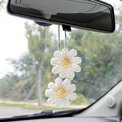 1PC Pendentif Muguet Crochet Accessoires Suspendus pour Rétroviseur de Voiture Crochet Fleur Accessoires Auto