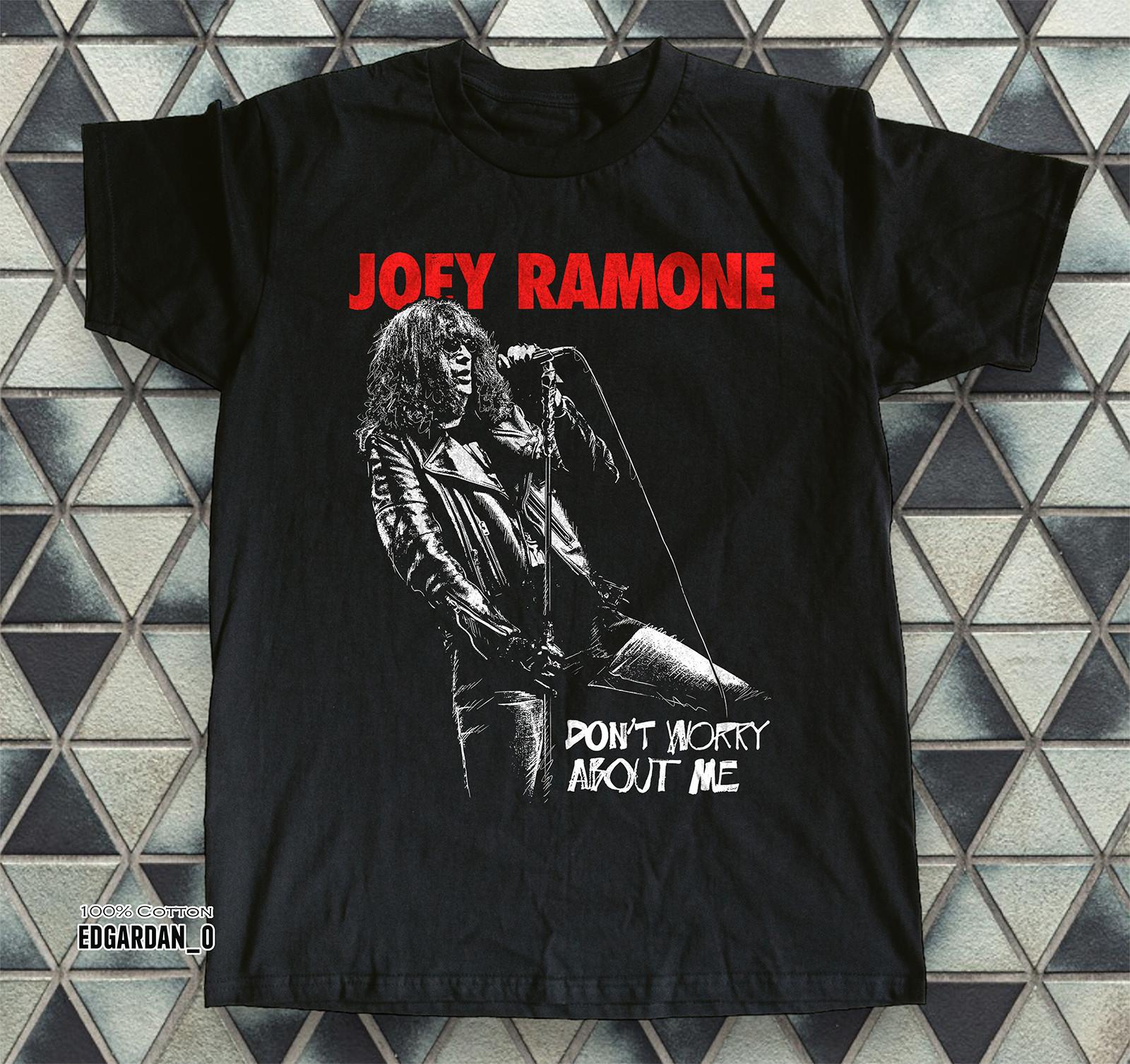 Joey Ramone Legendary American Punk Rock Singer Black Unisex T-shirt Size S-5XL XL